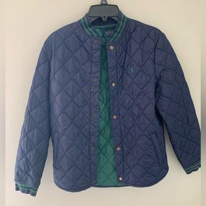 Girls Polo Ralph Lauren Navy Quilted Jacket